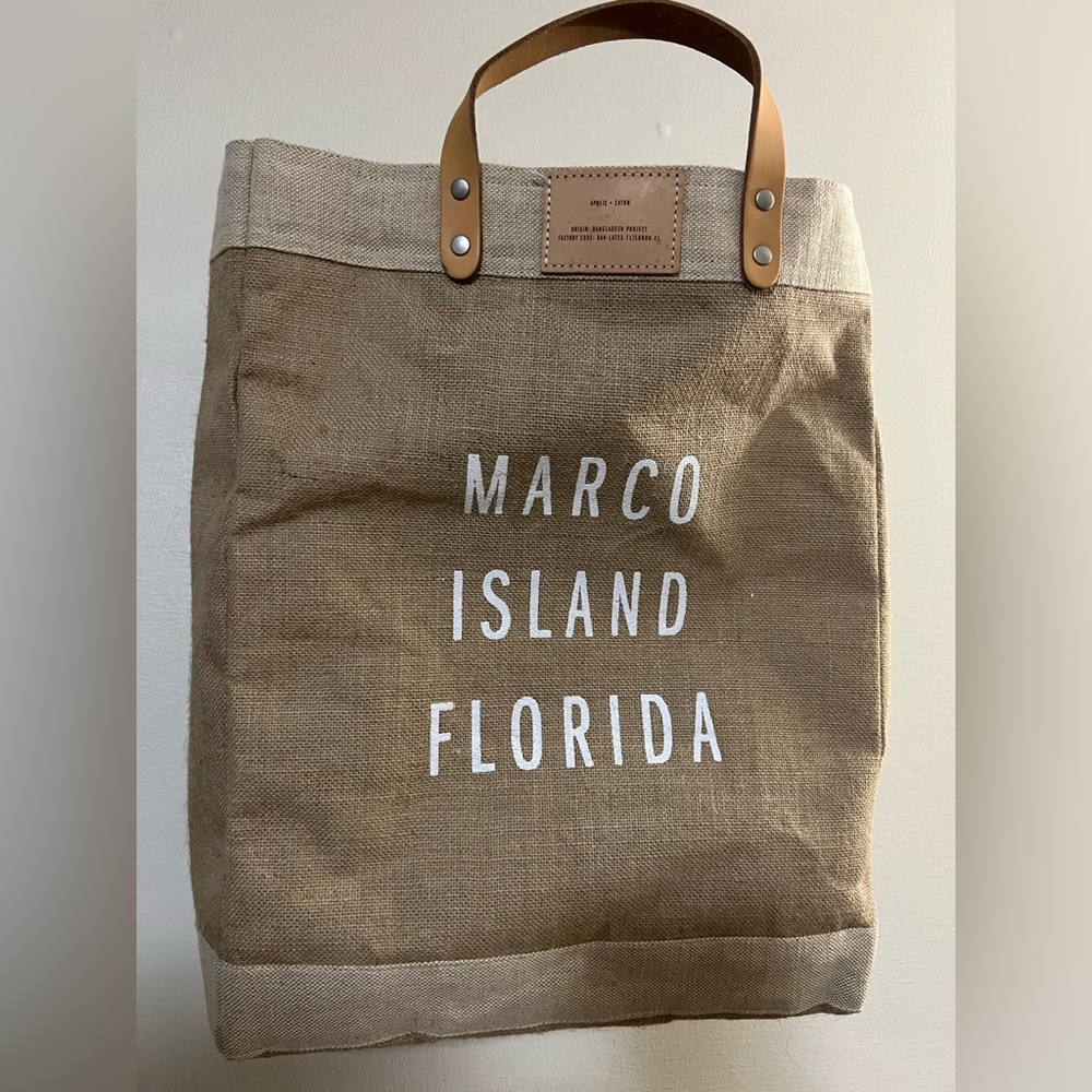 NWT Apolis Global Citizen Market Bag in Natural